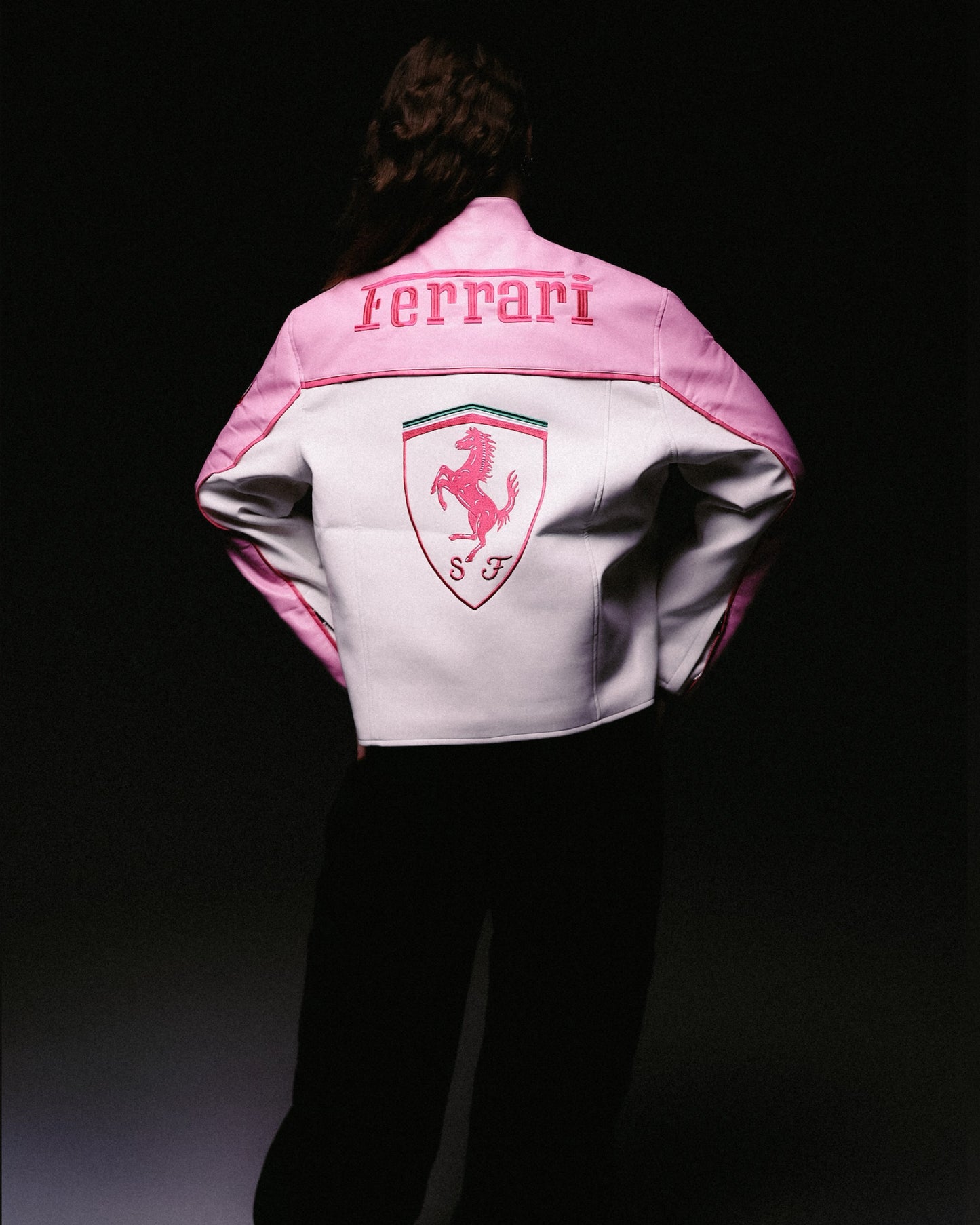 Шкіряна Ferrari pink lux