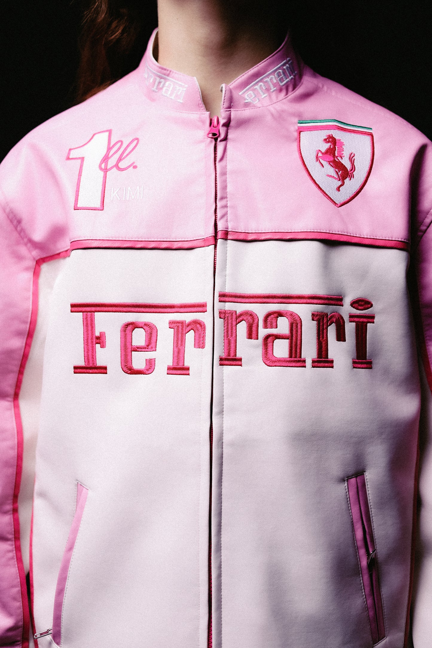 Шкіряна Ferrari pink lux