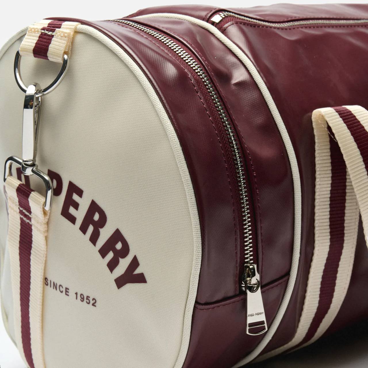 Спортивна сумка "FRED PERRY" vintage burgundy/white