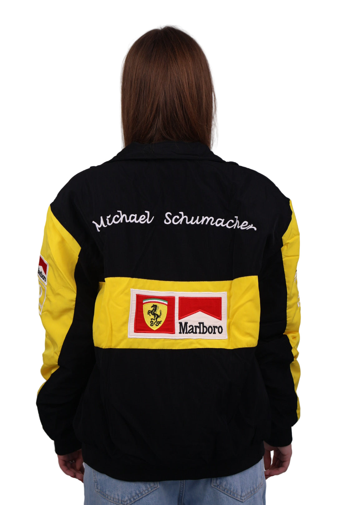 Бомбер "Ferrari" yellow F1 vintage