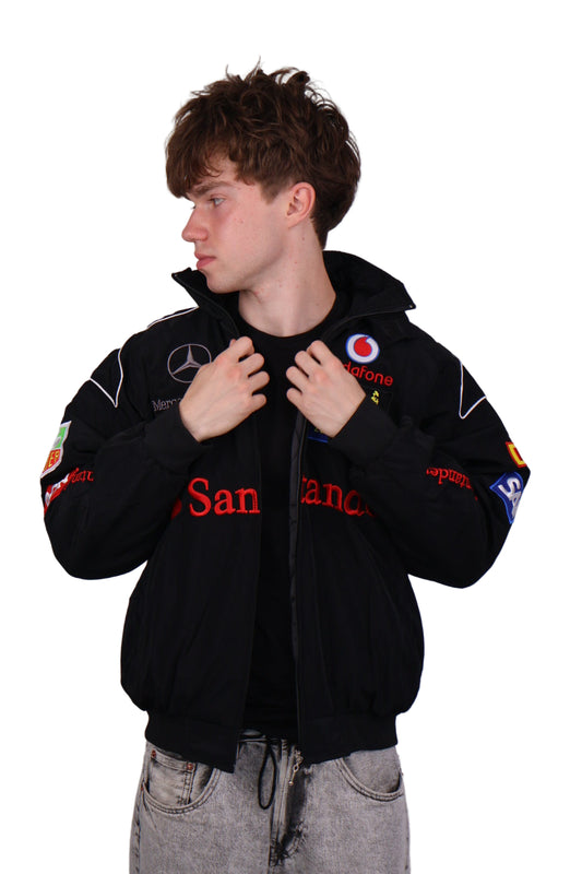Бомбер "Mercedes&McLaren" black F1 vintage