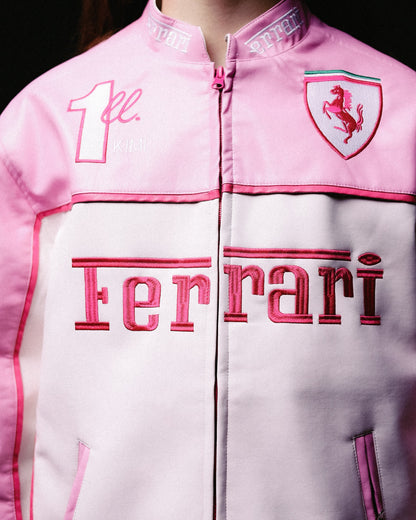 Шкіряна Ferrari pink lux
