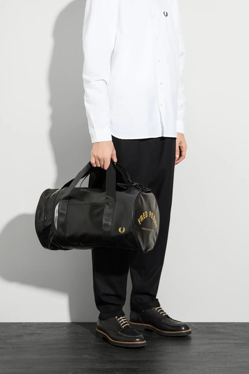 Спортивна сумка "FRED PERRY" vintage full black