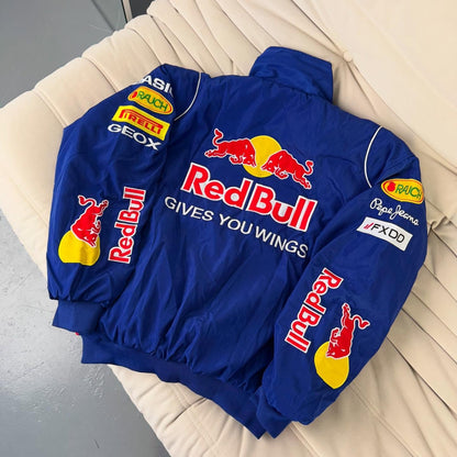 Бомбер "Red Bull blue" F1 vintage