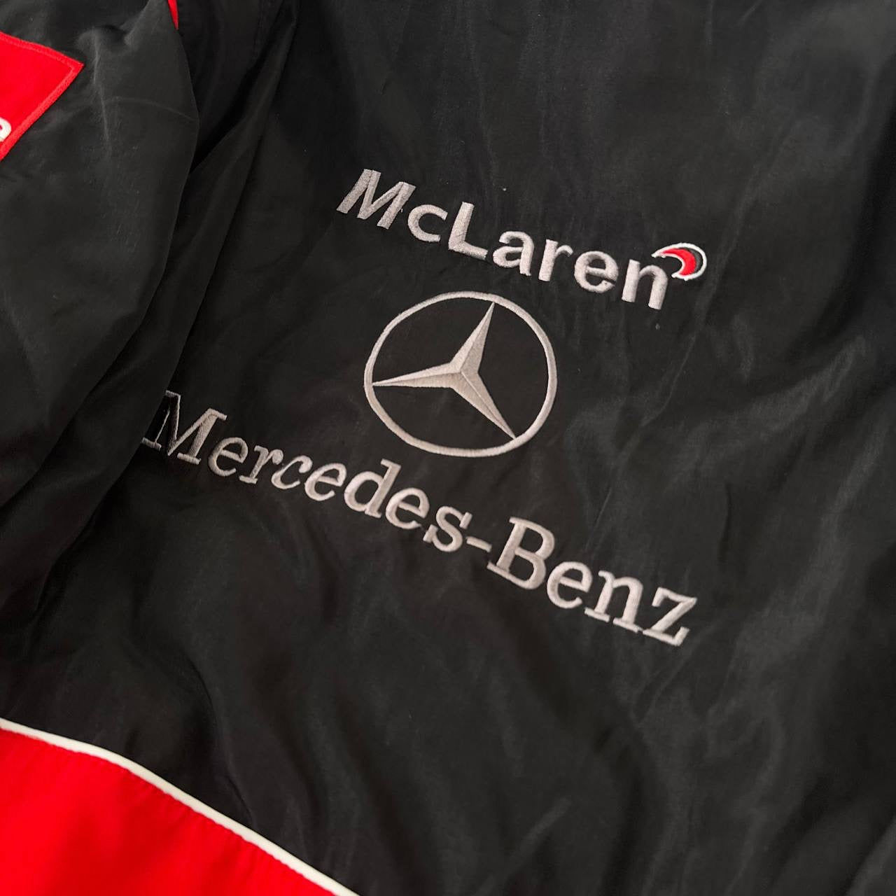 Бомбер "Mercedes&McLaren" red vintage