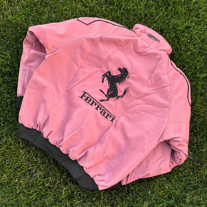 Бомбер «Ferrari» vintage pink/black