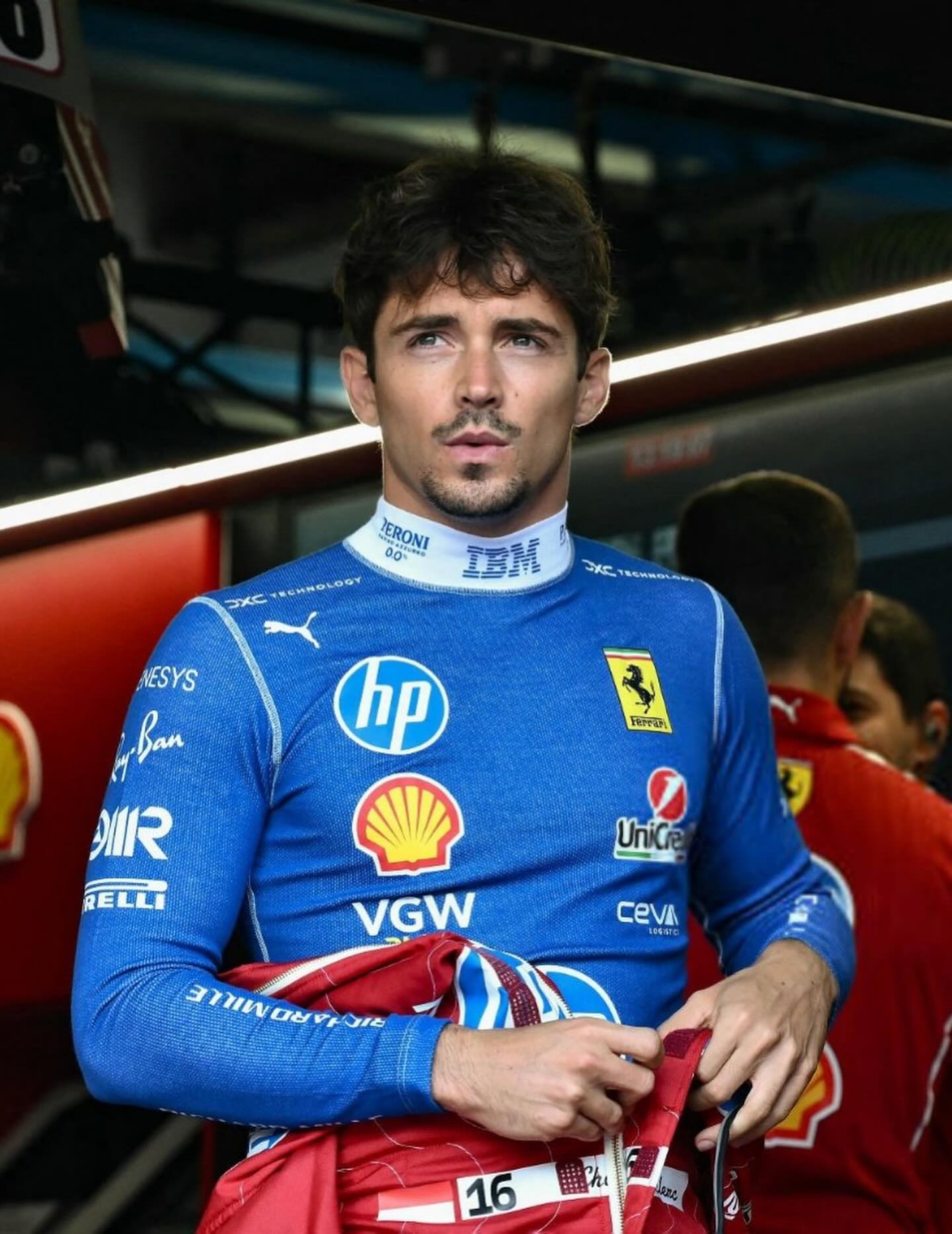 Лонгслів Ferrari blue F1