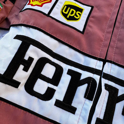 Бомбер «Ferrari» vintage pink/black