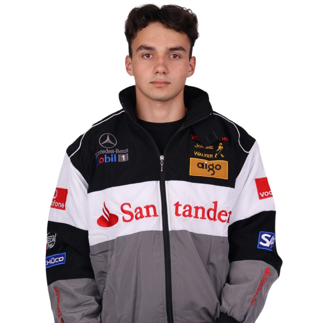 Бомбер "Mercedes&McLaren" gray vintage