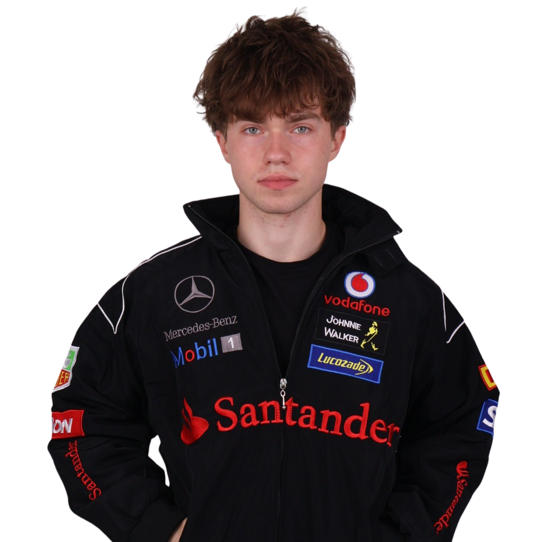 Бомбер "Mercedes&McLaren" black F1 vintage