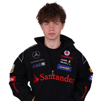 Бомбер "Mercedes&McLaren" black F1 vintage
