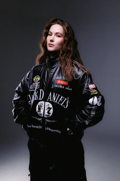 Шкіряна куртка Jack Daniel`s