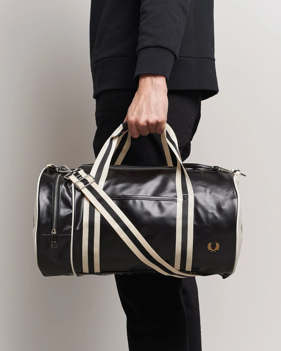 Спортивна сумка "FRED PERRY" vintage black/white