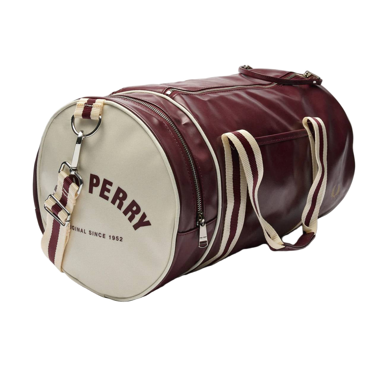 Спортивна сумка "FRED PERRY" vintage burgundy/white
