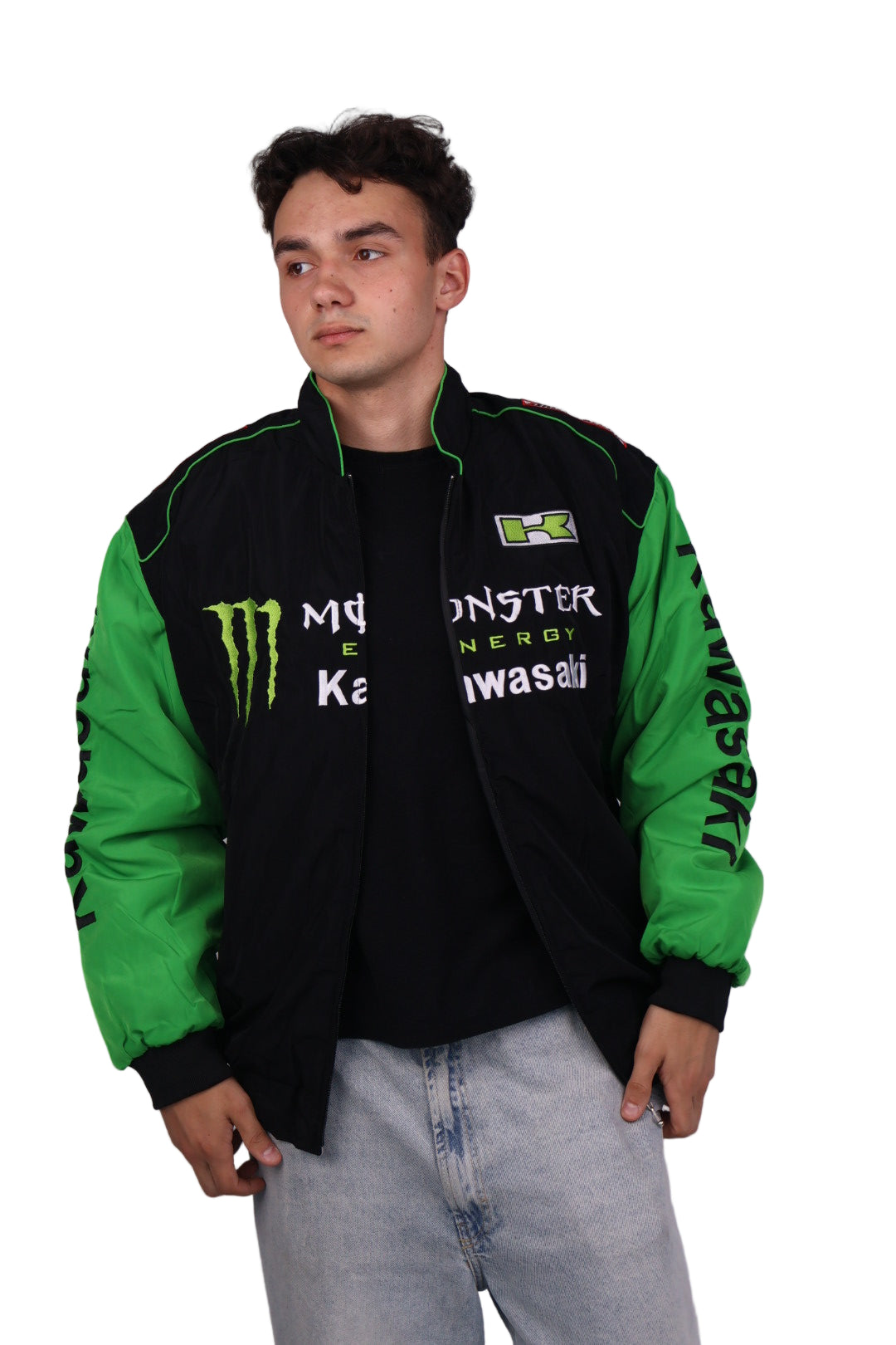 Бомбер "Kawasaki racing" vintage