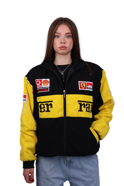 Бомбер "Ferrari" yellow F1 vintage
