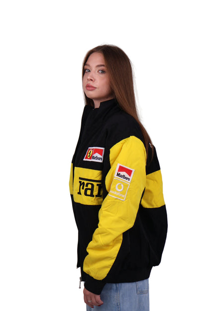 Бомбер "Ferrari" yellow F1 vintage