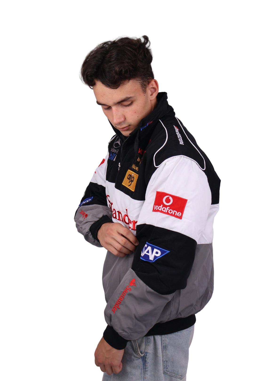 Бомбер "Mercedes&McLaren" gray vintage