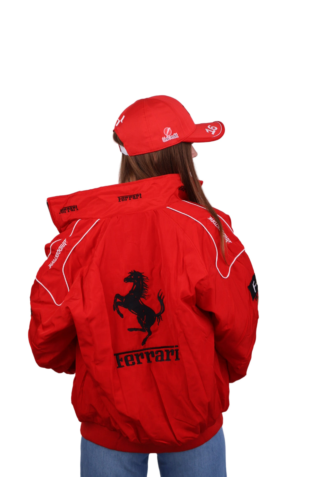 Бомбер "Ferrari" red F1 vintage