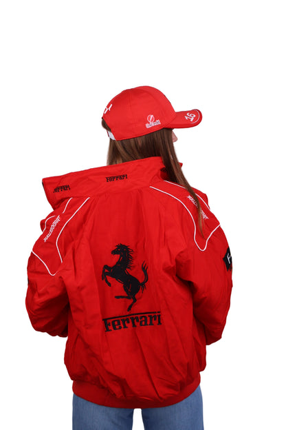 Бомбер "Ferrari" red F1 vintage