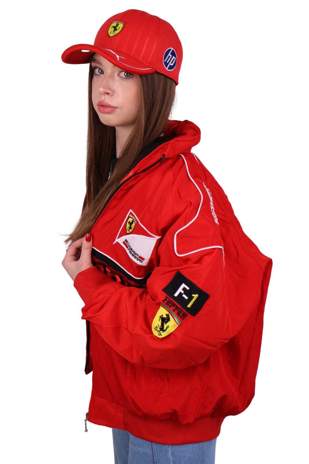 Бомбер "Ferrari" red F1 vintage