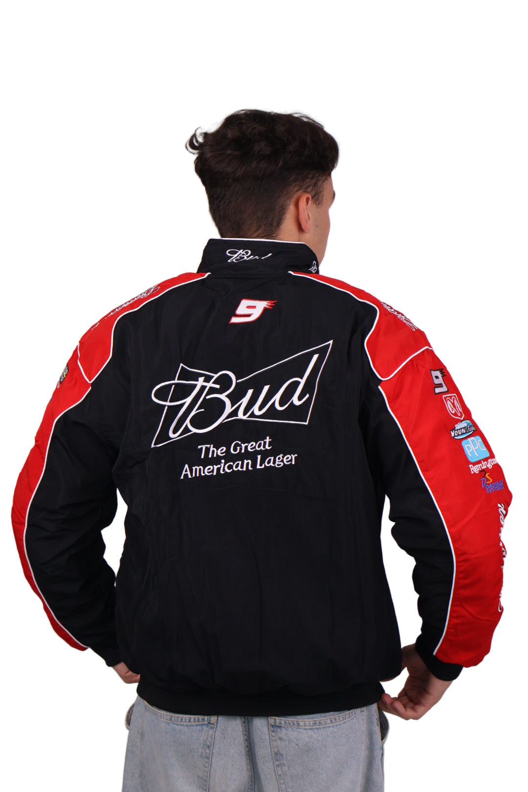 Бомбер "Bud racing" black