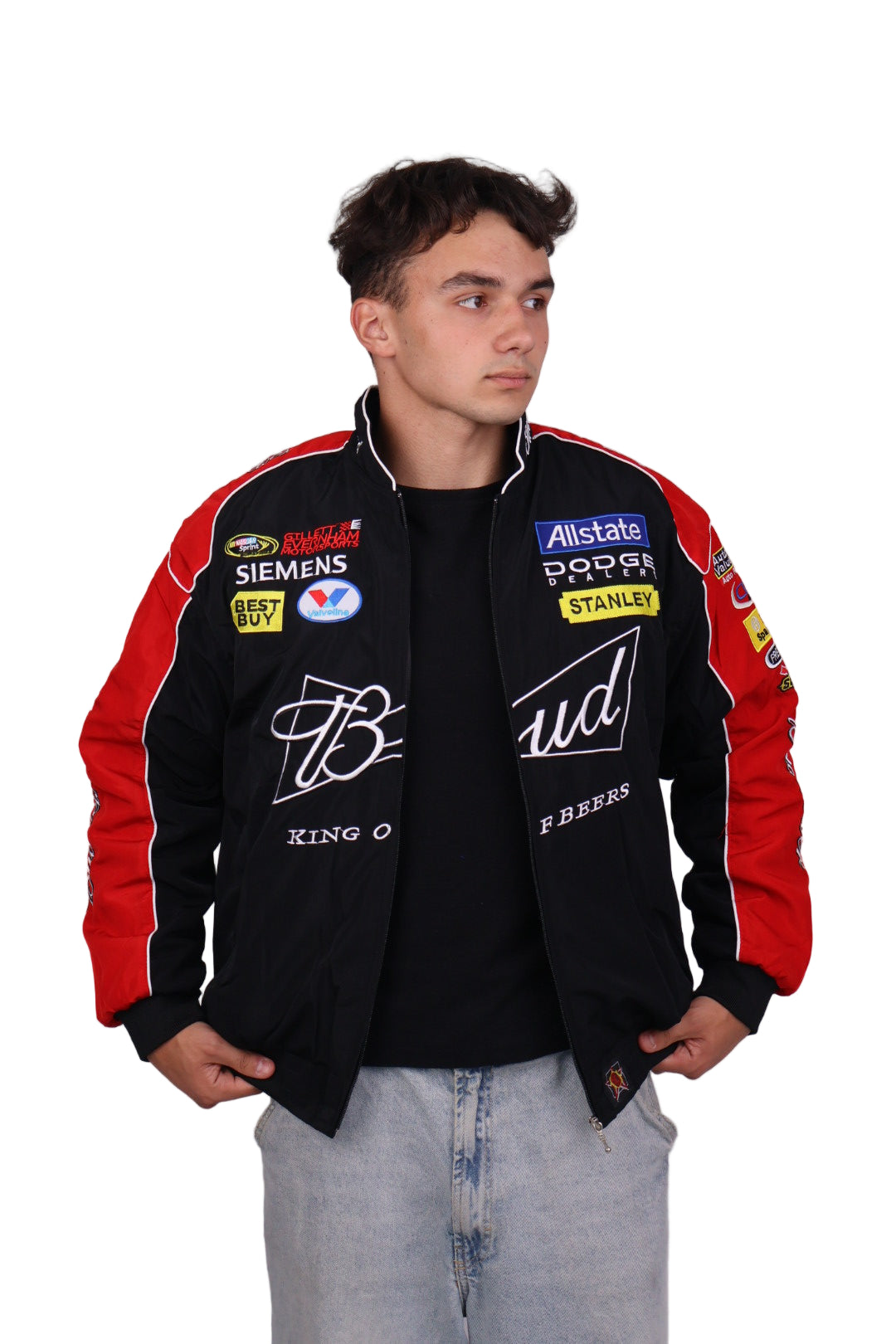 Бомбер "Bud racing" black
