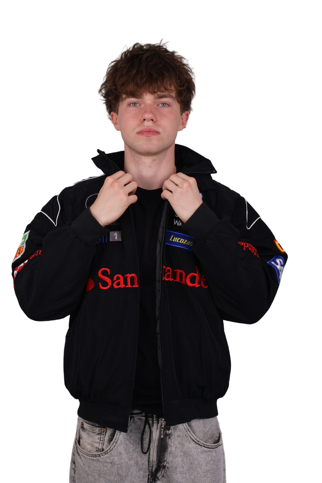 Бомбер "Mercedes&McLaren" black F1 vintage