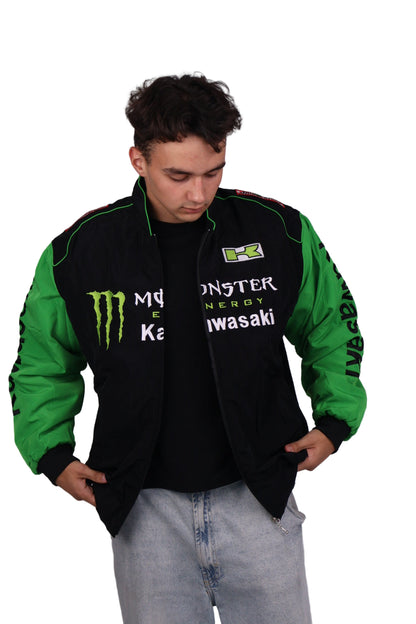 Бомбер "Kawasaki racing" vintage