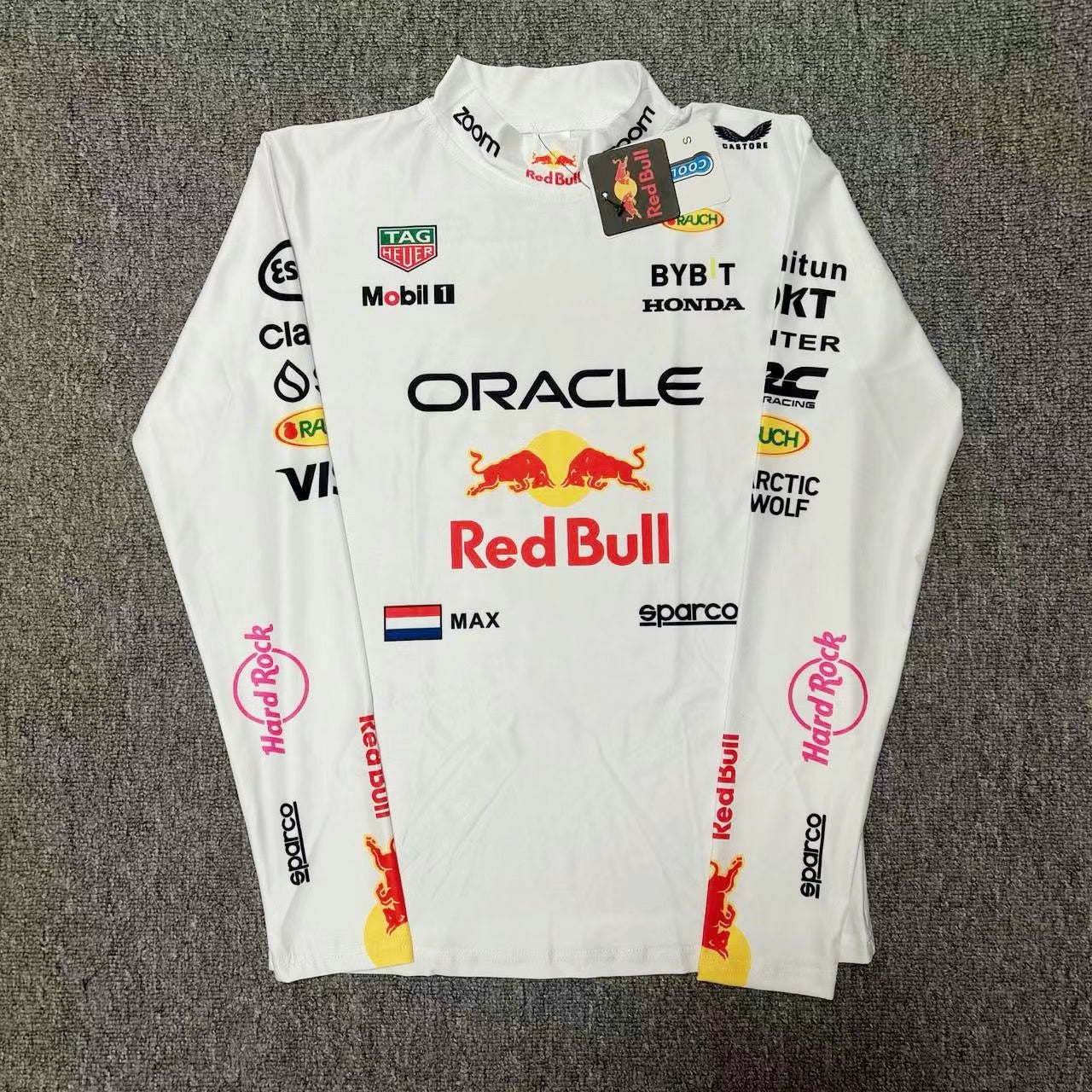 Лонгслів Red Bull white F1