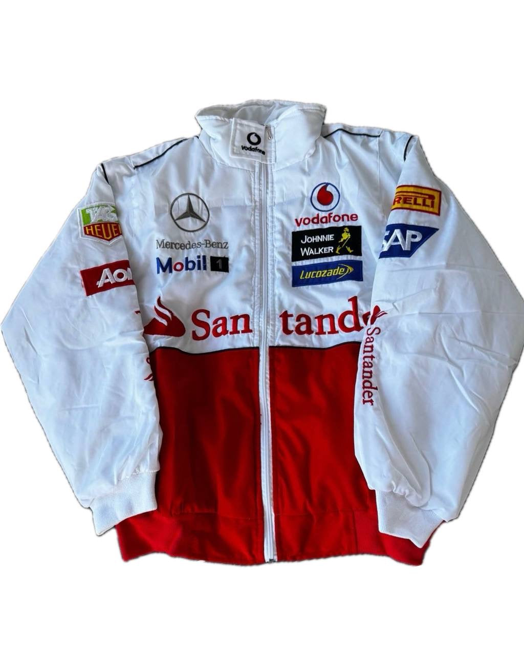 Бомбер "Mercedes&McLaren" white vintage