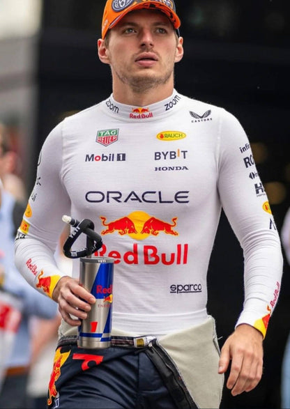 Лонгслів Red Bull white F1