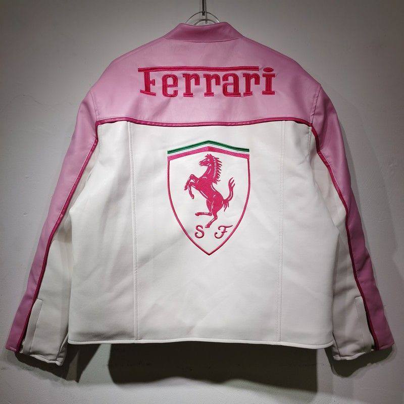Шкіряна Ferrari pink lux