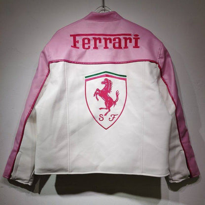 Шкіряна Ferrari pink lux