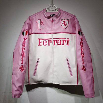 Шкіряна Ferrari pink lux
