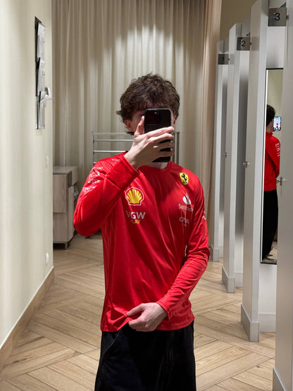 Лонгслів Ferrari red (no neck)