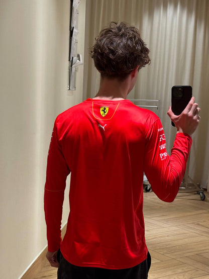 Лонгслів Ferrari red (no neck)