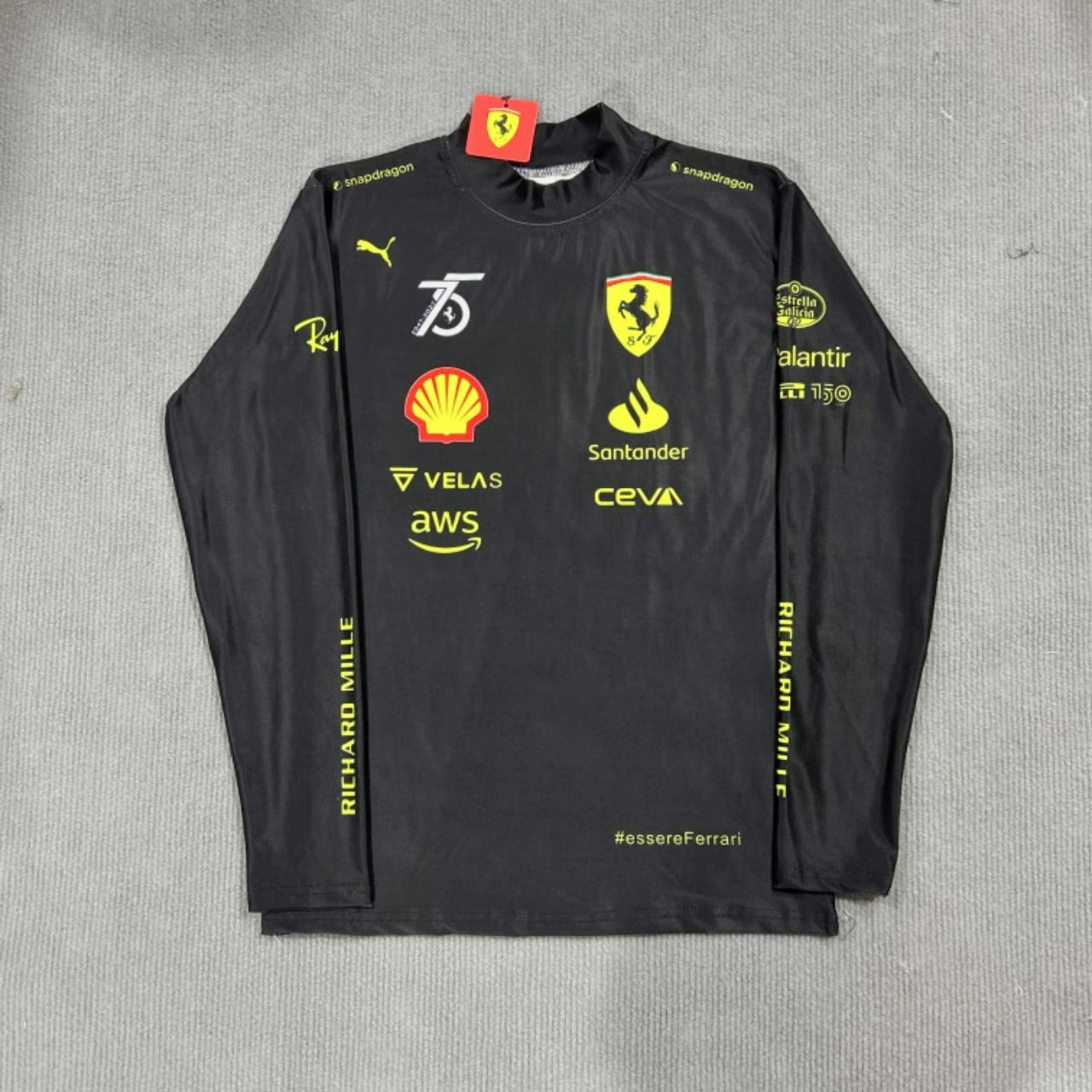 Лонгслів Ferrari black F1